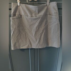 Style & Co. Black and White Patterned Mini Skort